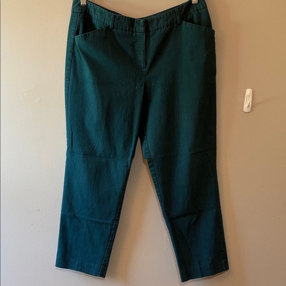 Larry Levine Teal Pants Size 16 - Picture 1 of 6